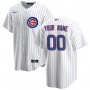 Chicago Cubs Nike Home Replica Custom Jersey - White