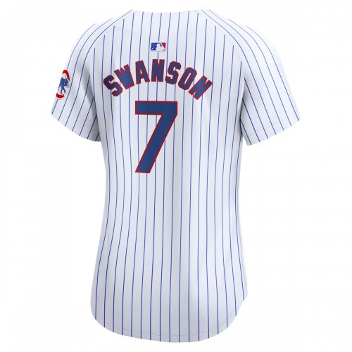 Dansby Swanson Chicago Cubs Nike Women's Home Limited Player Jersey - White