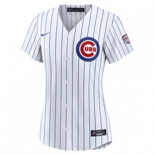Pete Crow-Armstrong Chicago Cubs Nike Women's USA 250 Fourth of July Home Stadium Jersey - White