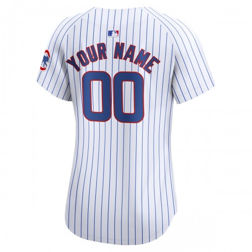 Chicago Cubs Nike Women's Home Limited Custom Jersey - White