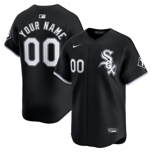 Chicago White Sox Nike  Alternate Limited Custom Jersey – Black