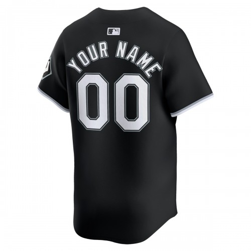 Chicago White Sox Nike  Alternate Limited Custom Jersey – Black