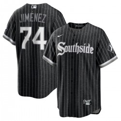 Eloy Jimenez Chicago White Sox Nike 2021 City Connect Replica Player Jersey - Black/Anthracite Eloy Jimenez Chicago White Sox Nike 2021 City Connect Replica Player Jersey - Black/Anthracite
