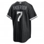 Tim Anderson Chicago White Sox Nike City Connect Replica Player Jersey - Black