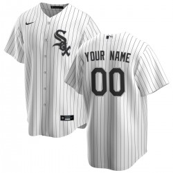Chicago White Sox Nike Home Replica Custom Jersey - White Chicago White Sox Nike Home Replica Custom Jersey - White