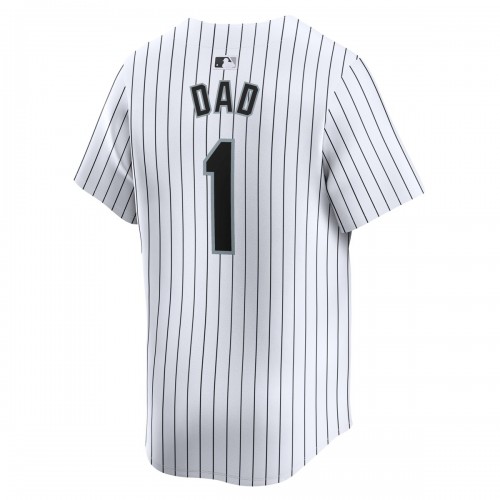 Chicago White Sox Nike #1 Dad Home Limited Jersey - White