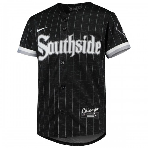 Luis Robert Chicago White Sox Nike Youth City Connect Replica Player Jersey - Black/Anthracite