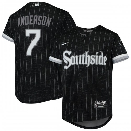 Tim Anderson Chicago White Sox Nike Youth City Connect Replica Player Jersey - Black