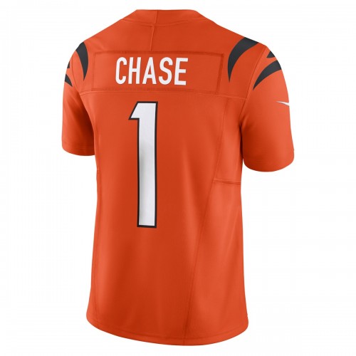 Ja'Marr Chase Cincinnati Bengals Nike Vapor F.U.S.E. Limited Alternate 1 Jersey - Orange