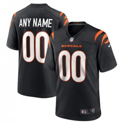 Cincinnati Bengals Nike Youth Logo Game Custom Jersey - Black