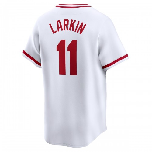 Barry Larkin Cincinnati Reds Nike Throwback Cooperstown Limited Jersey - White