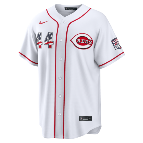 Elly De La Cruz Cincinnati Reds Nike USA 250 Fourth of July Home Stadium Jersey - White