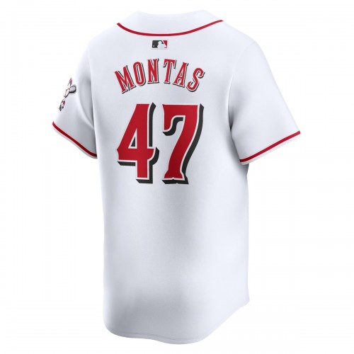 Frankie Montas Cincinnati Reds Nike Home Limited Player Jersey - White