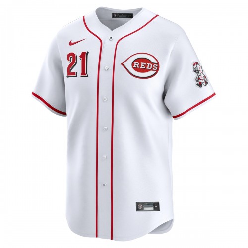 Hunter Greene Cincinnati Reds Nike Home Limited Player Jersey - White