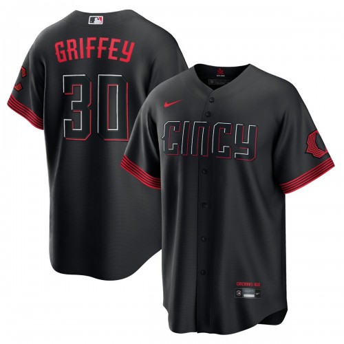 Ken Griffey Jr. Cincinnati Reds Nike 2023 City Connect Replica Player Jersey - Black