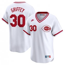 Ken Griffey Cincinnati Reds Nike Throwback Cooperstown Limited Jersey - White Ken Griffey Cincinnati Reds Nike Throwback Cooperstown Limited Jersey - White