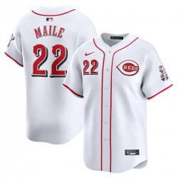 Luke Maile Cincinnati Reds Nike Home Limited Player Jersey - White Luke Maile Cincinnati Reds Nike Home Limited Player Jersey - White