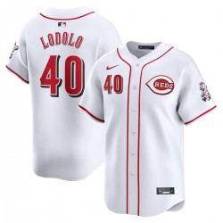 Nick Lodolo Cincinnati Reds Nike Home Limited Player Jersey - White Nick Lodolo Cincinnati Reds Nike Home Limited Player Jersey - White