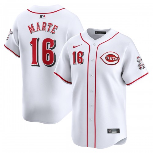 Noelvi Marte Cincinnati Reds Nike Home Limited Player Jersey - White