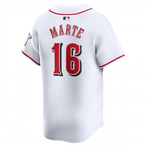 Noelvi Marte Cincinnati Reds Nike Home Limited Player Jersey - White