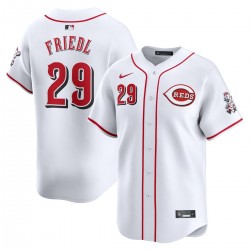 TJ Friedl Cincinnati Reds Nike Home Limited Player Jersey - White TJ Friedl Cincinnati Reds Nike Home Limited Player Jersey - White