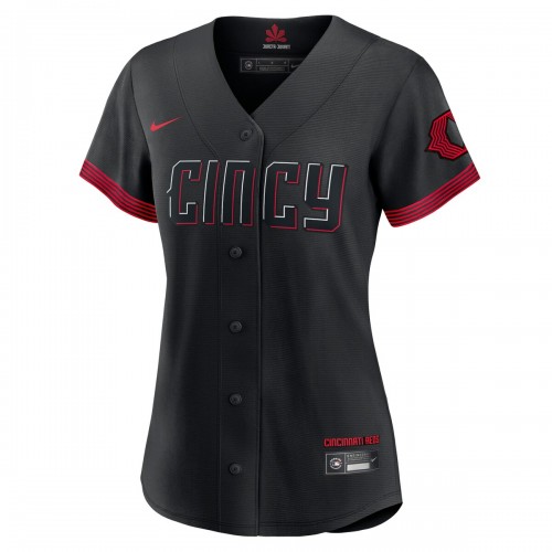 Barry Larkin Cincinnati Reds Nike Women's 2023 City Connect Replica Player Jersey - Black