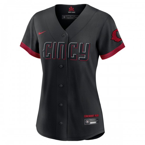 Cincinnati Reds Nike Women's 2023 City Connect Replica Jersey - Black