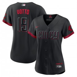 Joey Votto Cincinnati Reds Nike Women's 2023 City Connect Replica Player Jersey - Black Joey Votto Cincinnati Reds Nike Women's 2023 City Connect Replica Player Jersey - Black