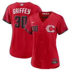 Ken Griffey Jr. Cincinnati Reds Nike Women's 2026 City Connect Stadium Jersey - Red Ken Griffey Jr. Cincinnati Reds Nike Women's 2026 City Connect Stadium Jersey - Red