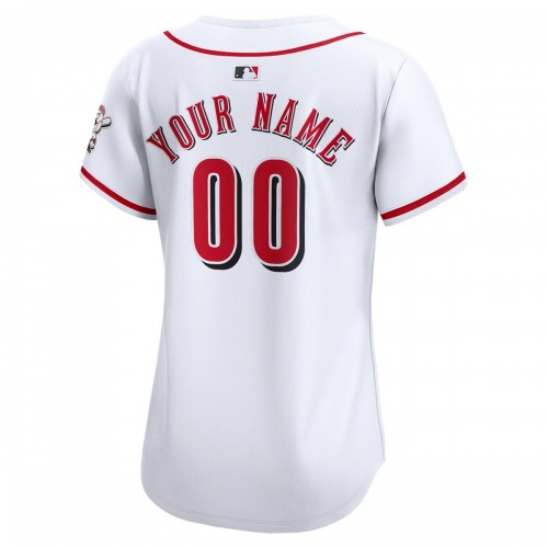 Cincinnati Reds Nike Women's Home Limited Custom Jersey - White