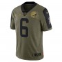 Baker Mayfield Cleveland Browns Nike 2021 Salute To Service Limited Player Jersey - Olive