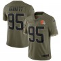 Myles Garrett Cleveland Browns Nike 2022 Salute To Service Limited Jersey - Olive
