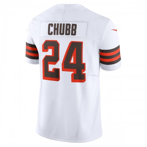 Nick Chubb Cleveland Browns Nike Vapor F.U.S.E. Limited Jersey - White