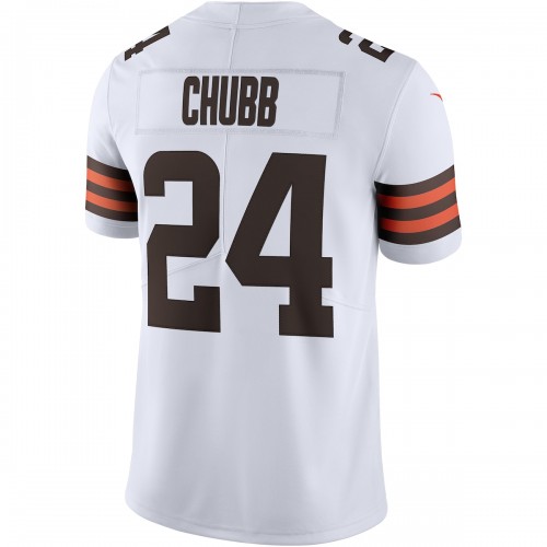 Nick Chubb Cleveland Browns Nike Vapor Limited Jersey - White