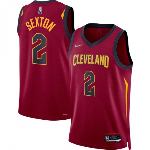 Collin Sexton Cleveland Cavaliers Nike 2021/22 Diamond Swingman Jersey - Icon Edition - Wine