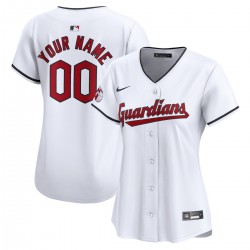 Cleveland Guardians Nike Women's Home Limited Custom Jersey - White Cleveland Guardians Nike Women's Home Limited Custom Jersey - White