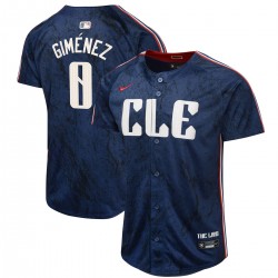 Andres Gimenez Cleveland Guardians Nike Youth 2024 City Connect Limited Jersey - Navy Andres Gimenez Cleveland Guardians Nike Youth 2024 City Connect Limited Jersey - Navy