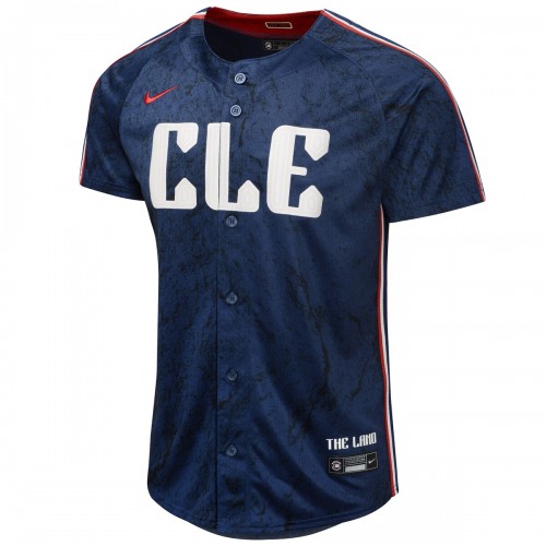 Andres Gimenez Cleveland Guardians Nike Youth 2024 City Connect Limited Jersey - Navy