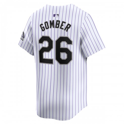 Austin Gomber Colorado Rockies Nike Home Limited Player Jersey - White