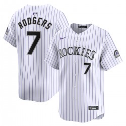 Brendan Rodgers Colorado Rockies Nike Home Limited Player Jersey - White Brendan Rodgers Colorado Rockies Nike Home Limited Player Jersey - White