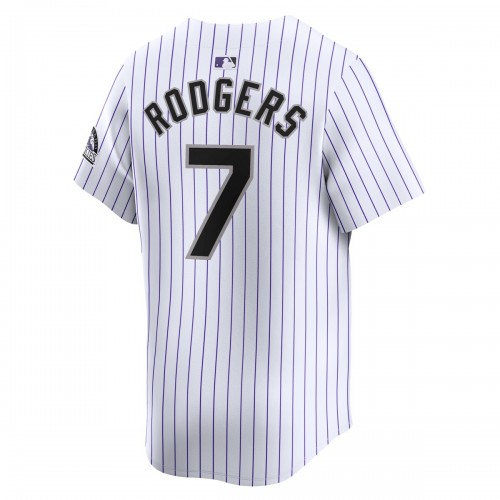 Brendan Rodgers Colorado Rockies Nike Home Limited Player Jersey - White