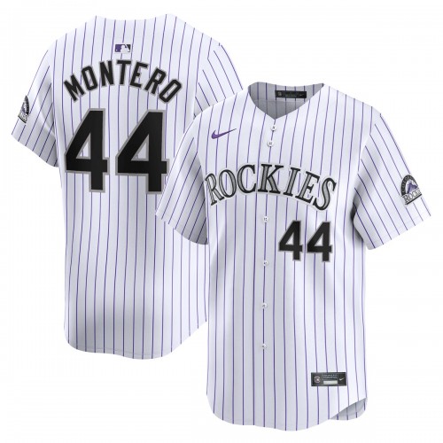 Elehuris Montero Colorado Rockies Nike Home Limited Player Jersey - White