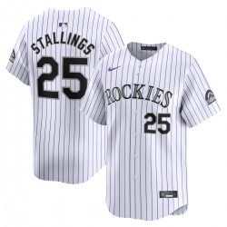 Jacob Stallings Colorado Rockies Nike Home Limited Player Jersey - White Jacob Stallings Colorado Rockies Nike Home Limited Player Jersey - White