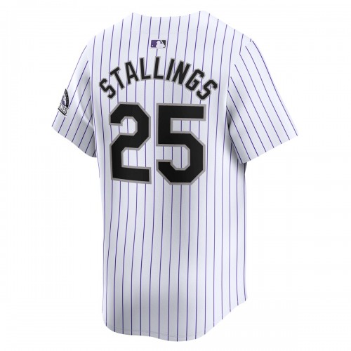 Jacob Stallings Colorado Rockies Nike Home Limited Player Jersey - White