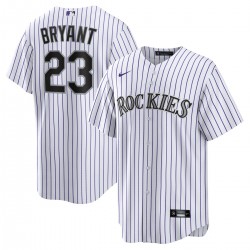 Kris Bryant Colorado Rockies Nike Replica Player Jersey - White/Purple