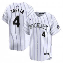 Michael Toglia Colorado Rockies Nike Home Limited Player Jersey - White Michael Toglia Colorado Rockies Nike Home Limited Player Jersey - White