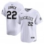 Nolan Jones Colorado Rockies Nike Home Limited Player Jersey - White