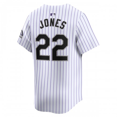 Nolan Jones Colorado Rockies Nike Home Limited Player Jersey - White