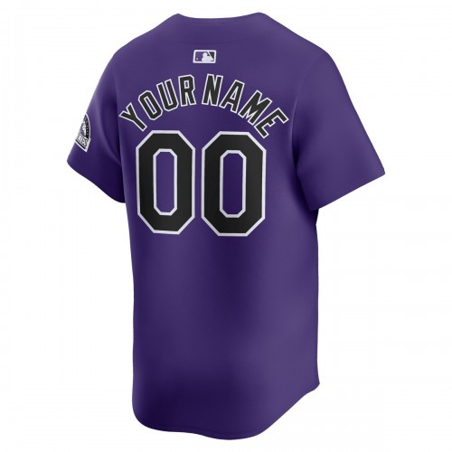 Colorado Rockies Nike  Alternate Limited Custom Jersey – Purple