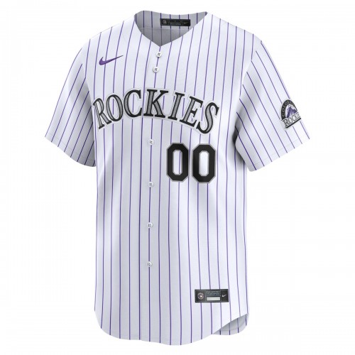 Colorado Rockies Nike Home Limited Custom Jersey - White